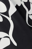 Black Alma Caroline Floral Print Drawstring Enza Pants