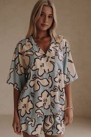 Thessy Top - Outline Floral