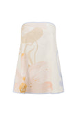 Pink Vintage Bloom Print Strapless Oaklynn Top