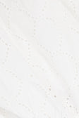 Naima Long Sleeve Button Up Embroidered Mini Corset Dress - White