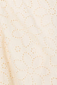 White Broderie V Neck Wrap Mini Gracia Dress