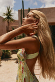 El Jardin Print Cross-Back Maxi Anita Dress