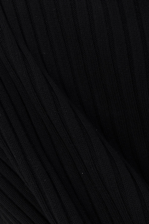 Black High Neck Short Sleeve Split Maxi Gemini Dress