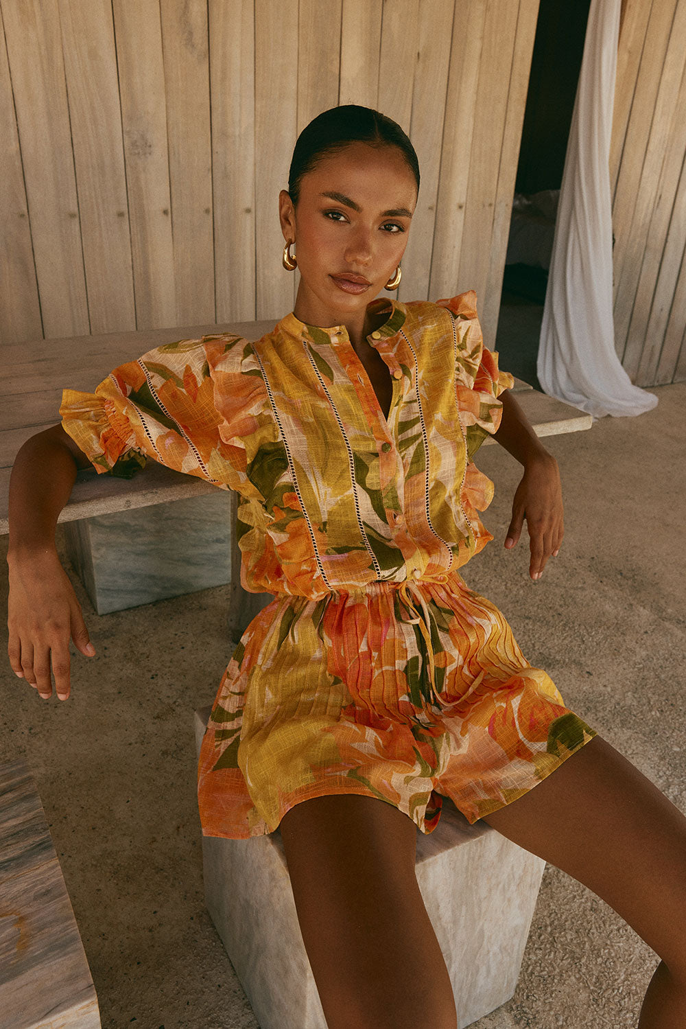 SAMPLE-Alvaro Playsuit - Tropic Muse