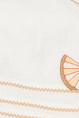 Paradise Halterneck Embroidered Cove Crop Top - Serenita, White, Beige, Pink