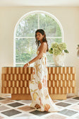 Cream Island Time Strapless Bow Maxi Anela Dress