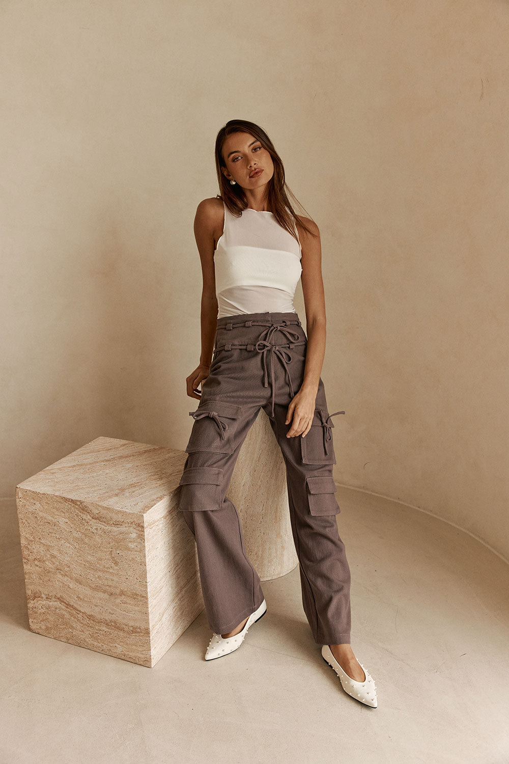 Jaicee Pants - Charcoal