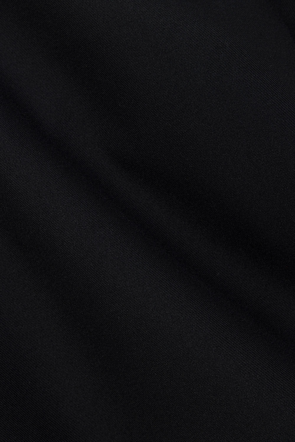 Black Suiting Pleat Mini Camellia Dress