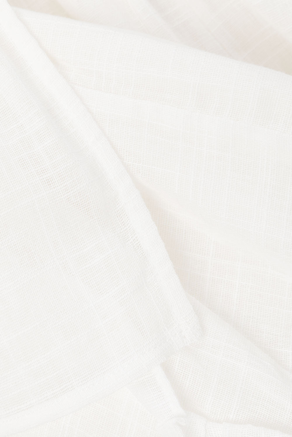 White Strappy V Neck Overlay Frill Samah Playsuit