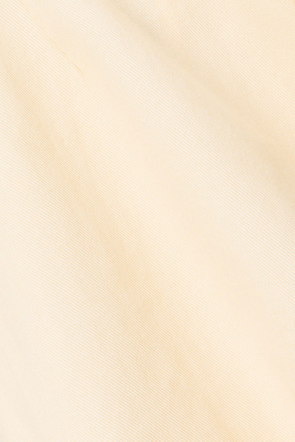 Cream Denim A-Line Bow Mini Kapri Dress