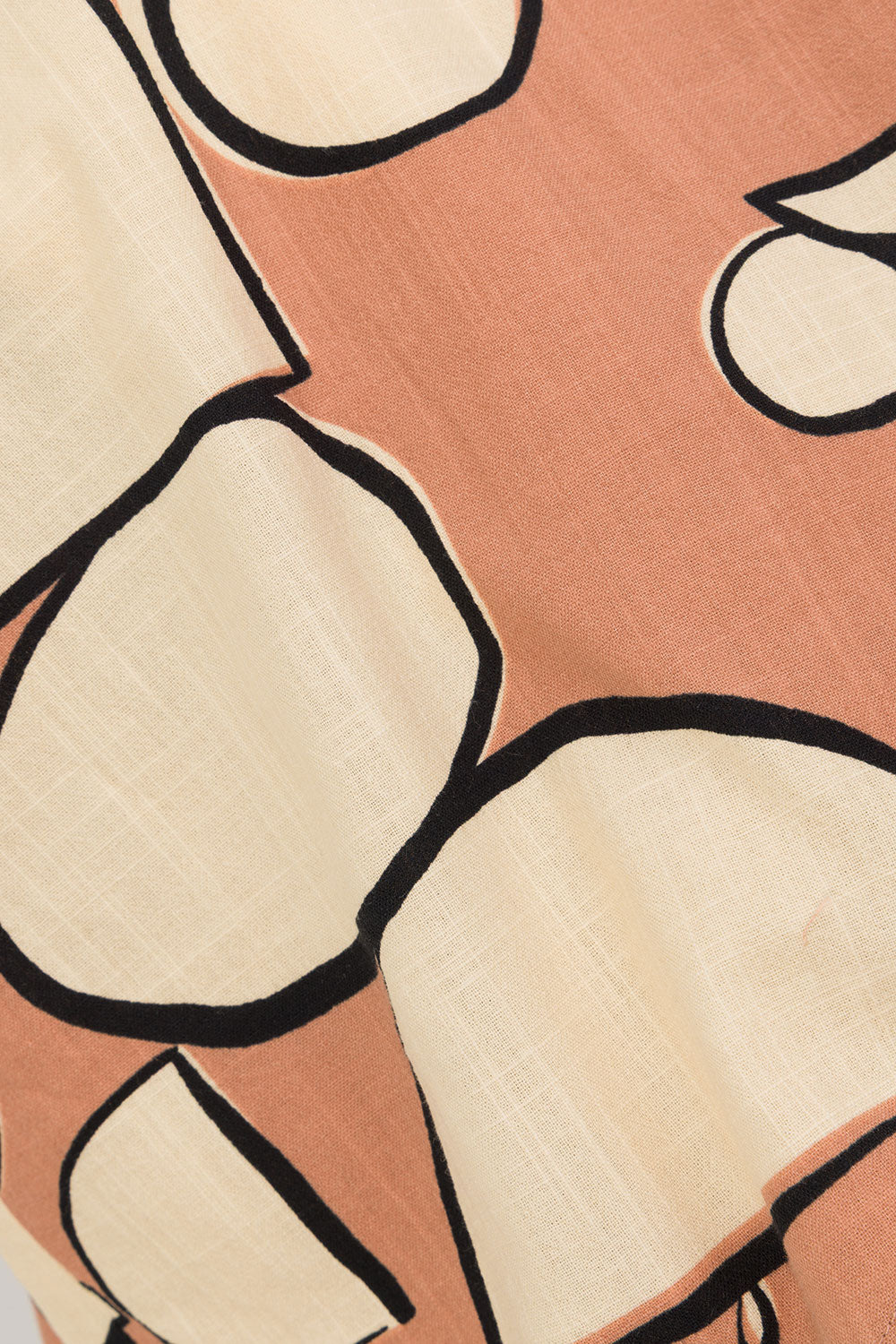 Orange Barrosa Print One Shoulder Mini Zello Dress