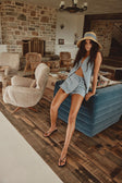 Blue Denim Wrap Mini Loralei Skort