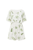 Milo Cutout Mini Dress - Relic White Green