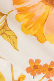 White Agalia Floral Print Wide Leg Lorde Trouser Pants
