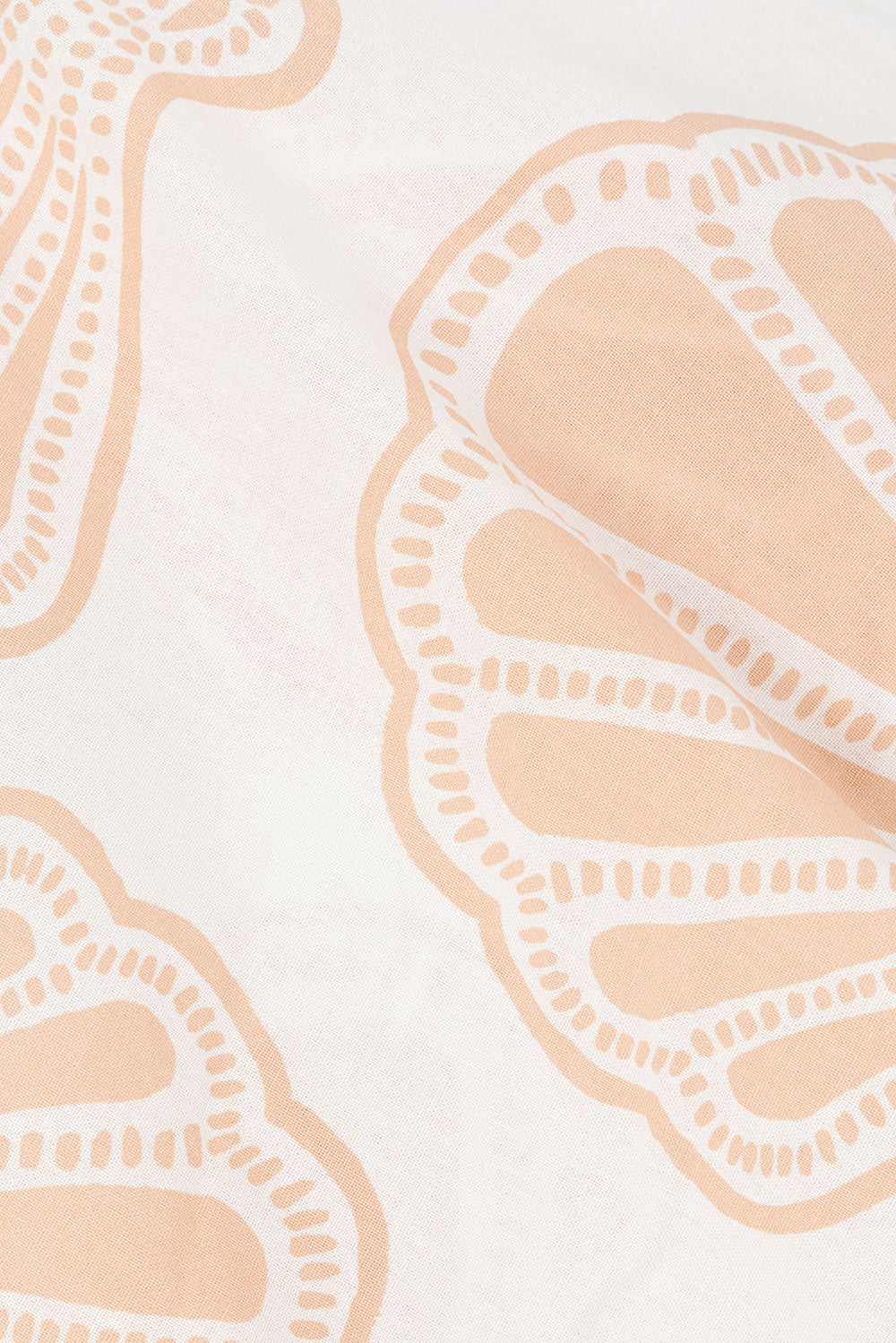 White Coastal Shell Button Up Collar Celestia Top