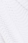 White Wave Knit Drawstring Mini Leah Skirt