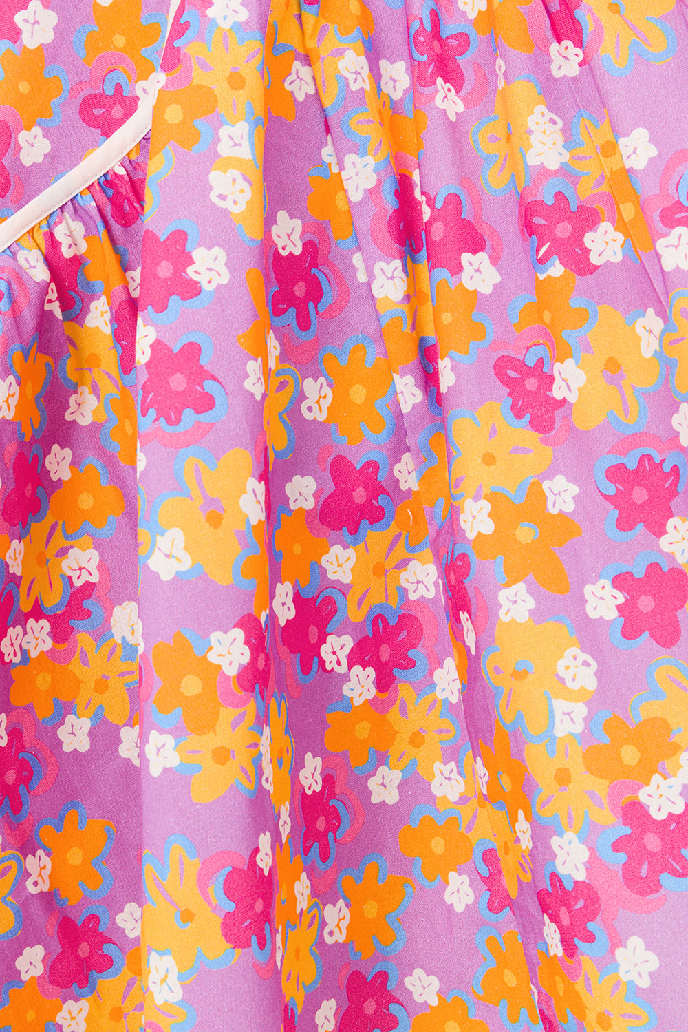 True Halterneck Maxi Dress -  Dulcie Daisy Purple Orange Pink Floral