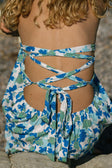 Akayla Maxi Dress - Brushed Floral Blue Green White