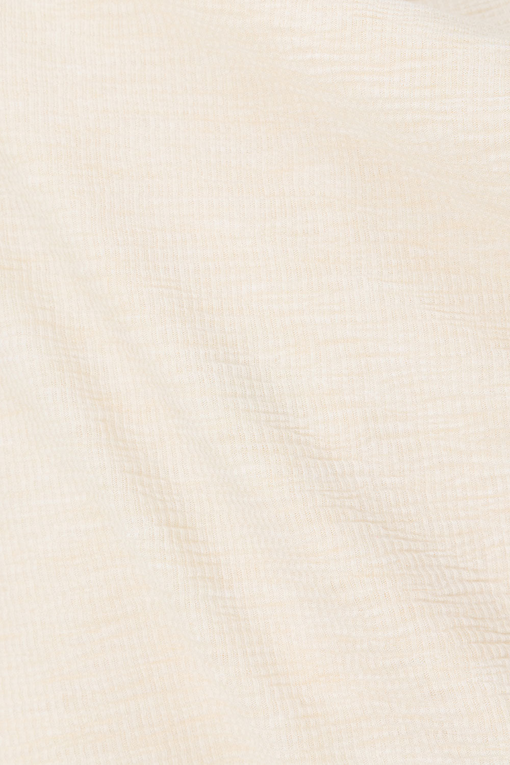 Cream One Shoulder Side Tie Zen Top