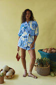 Lani Shorts - Azure Bloom