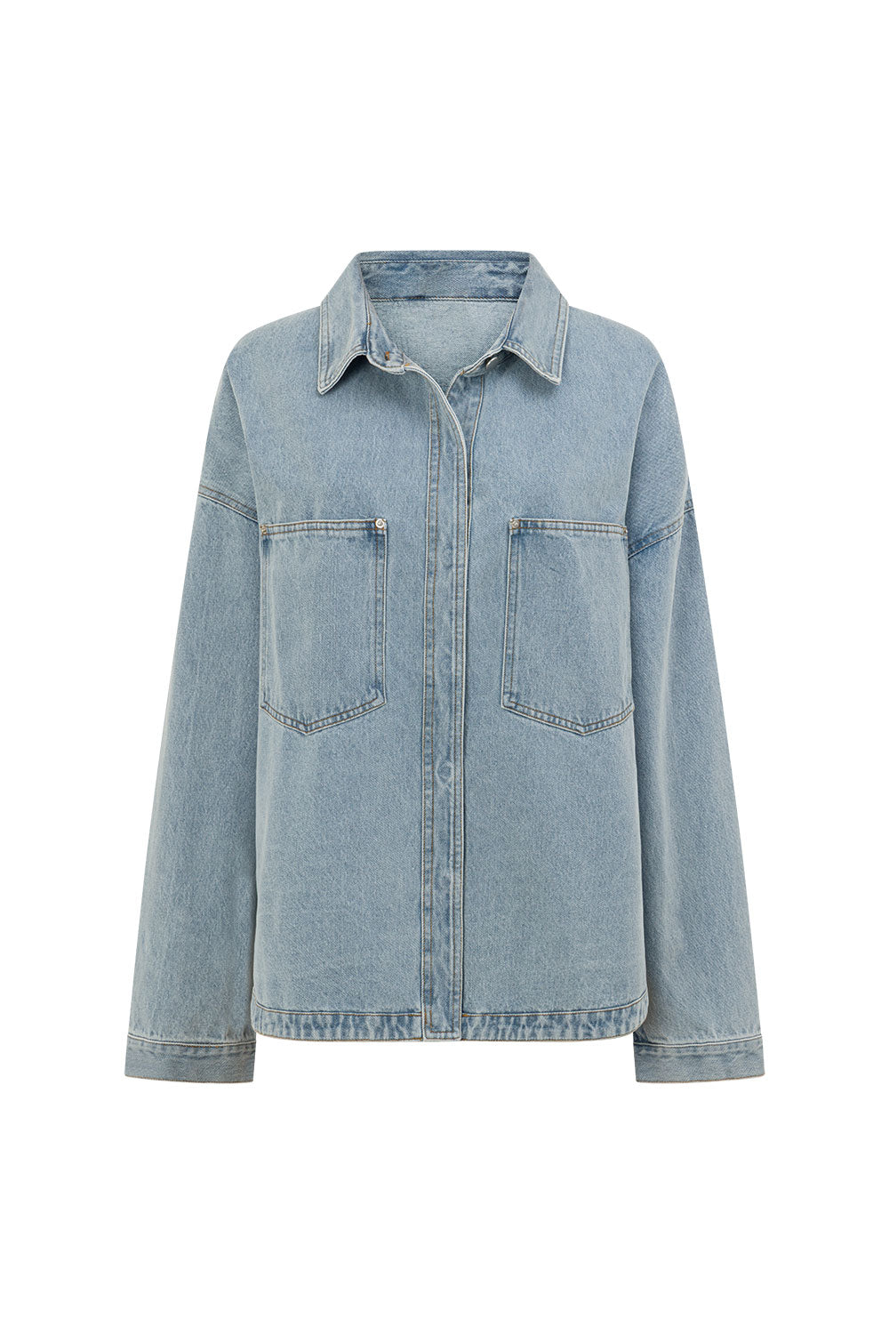 Poet Denim Jacket  - Light Blue