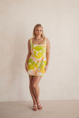 SAMPLE-Tyler Dress - Checker Floral
