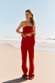 Red Rouge Knit High Waist Ellea Pants