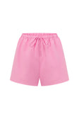 Pink Elastic Drawstring Akel Shorts