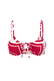 Nisi Balconette Top - Red Voyage
