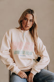 Cream Fleece Oversized Vintage Rue Sweater