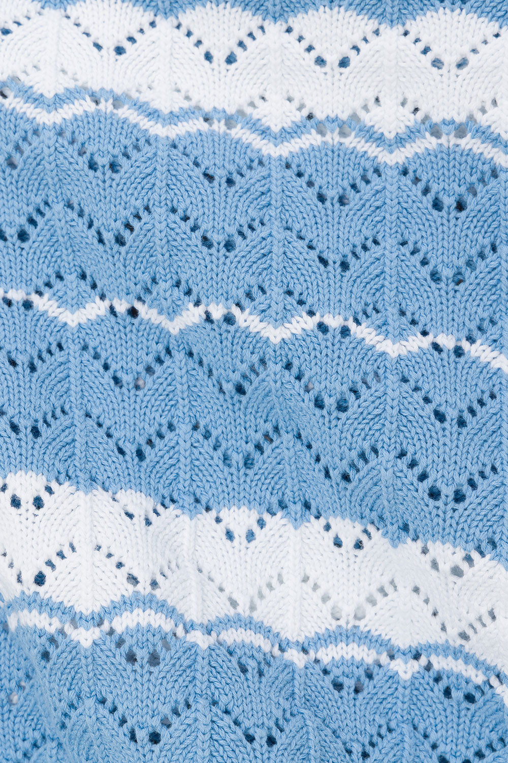 Blue and White Stripe Button Up Mailyn Top