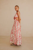 Eliska Dress - Shoreline Red