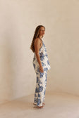 Blue Phylida Azure Print Halter Saphira Top