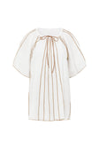 White Short Sleeve Frill Ciri Blouse