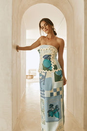 SAMPLE-Miriana Dress - Villagio Blue