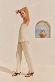 Sayla Backless Thin Strap Tie Jumpsuit - Grey