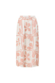 Pink Petal Patch Print Maxi Riko Skirt