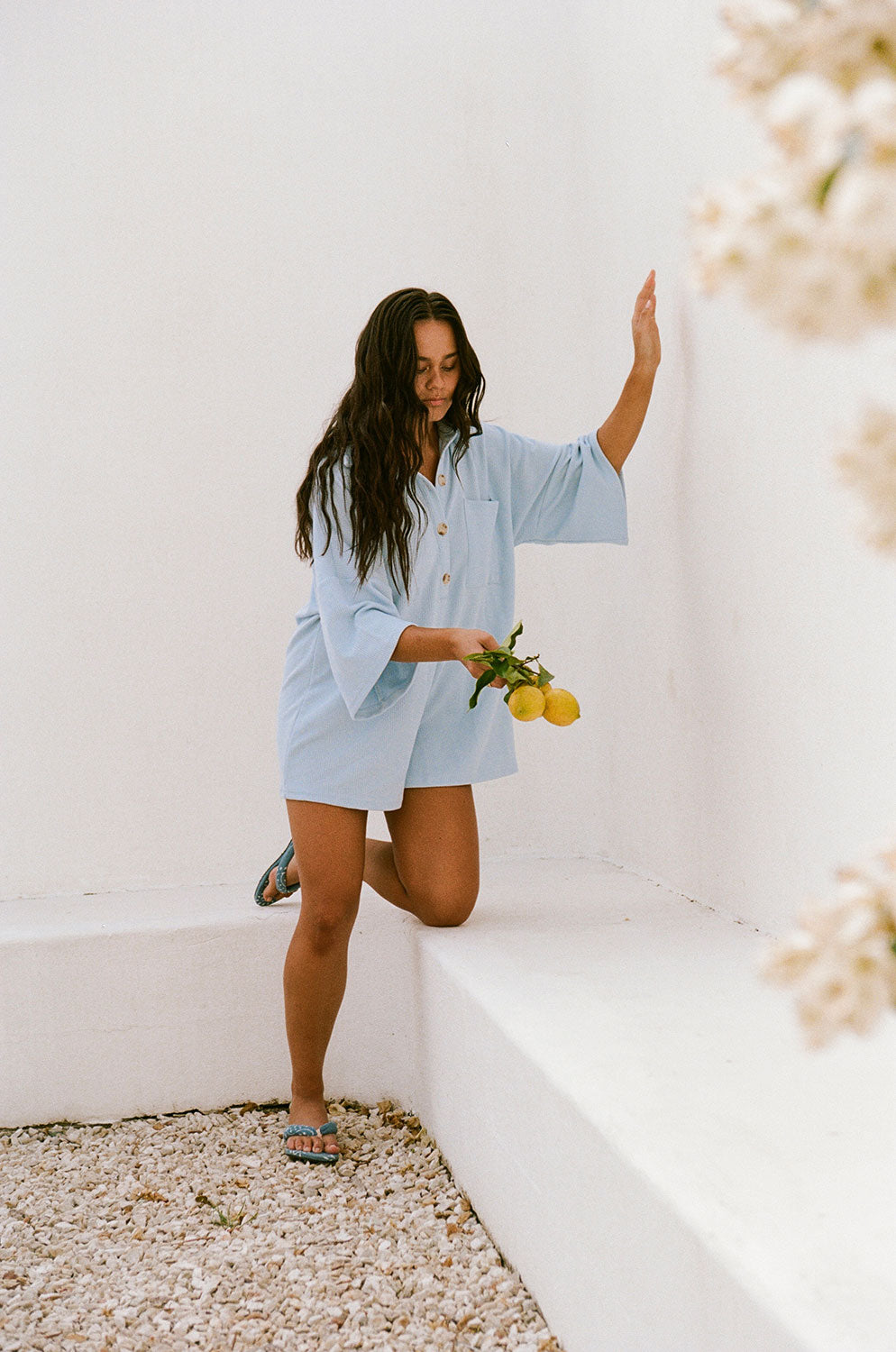 SAMPLE-Milena Playsuit - Blue