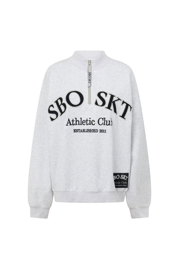 Grey Fleece Oversized Vintage SBO SKT Ballina Sweater 