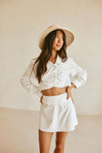 Cori Mini Skirt - White