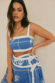 SAMPLE-Estelle Top - Check Flowers