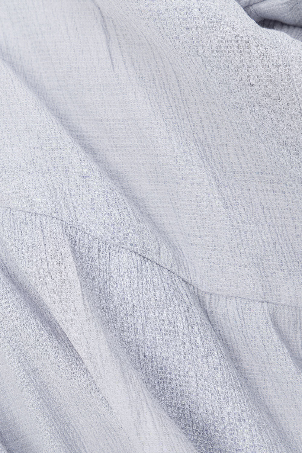 Baby Blue Long Sleeve Button Up Panel Huxley Top