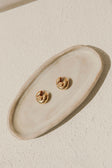Twirl Shell Earrings - Gold