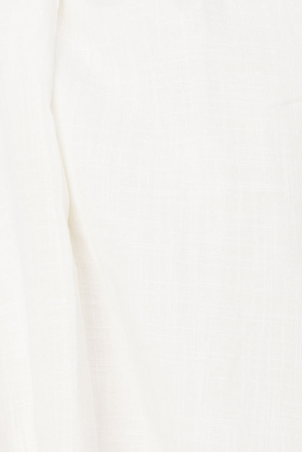 Bessi Thick Strap Elasticated Ruched Mini Dress - White