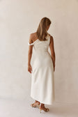 Bridal Cream One Shoulder Maxi Indy Dress