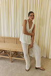 Lana Pants - White Knit