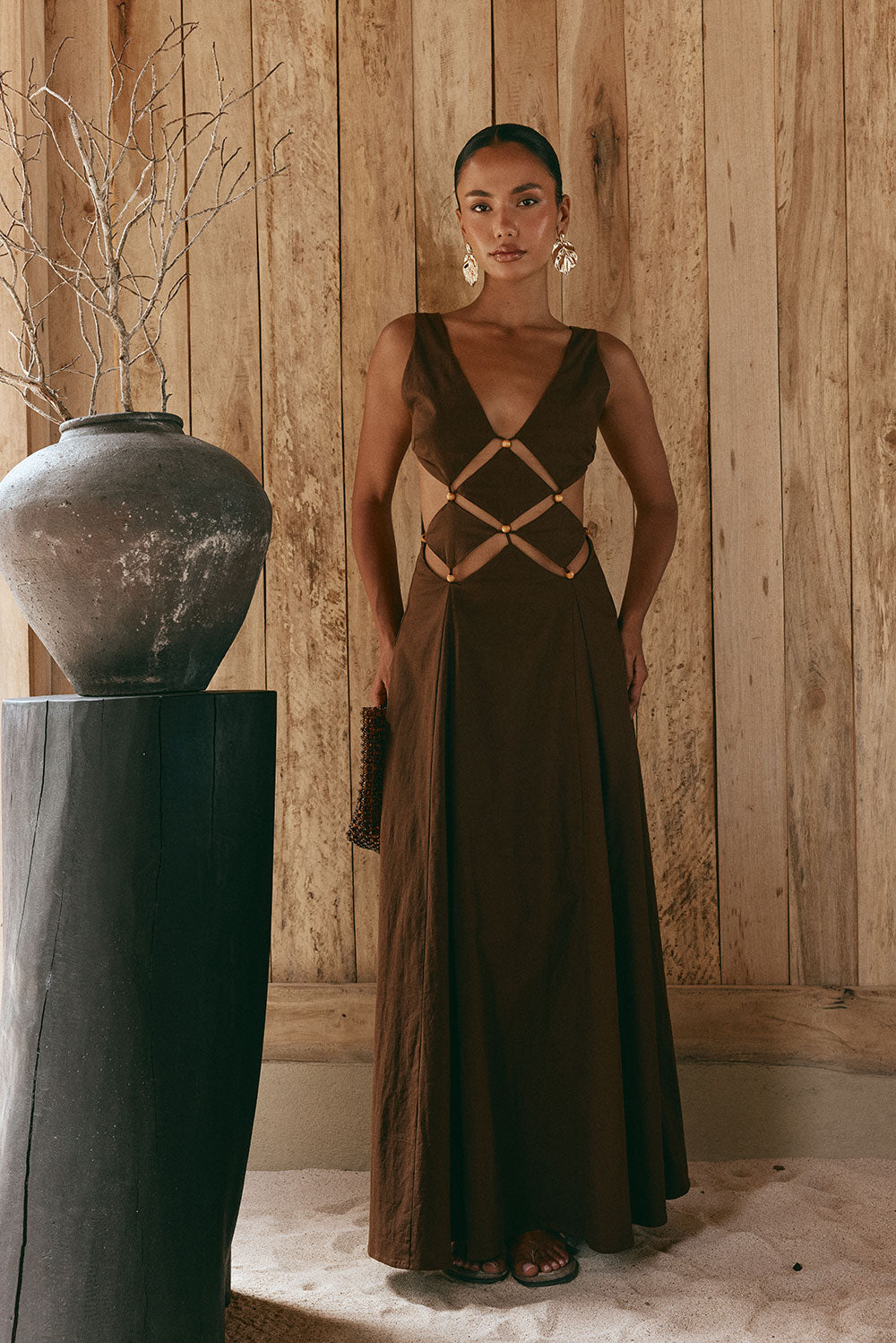 Chessa Dress - Chocolate