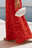 Chalina Backless Maxi Dress - Red
