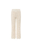 Kalila Crochet Pants - Ivory White Beige