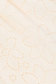 Beige Broderie Elastic Drawstring Hazel Shorts